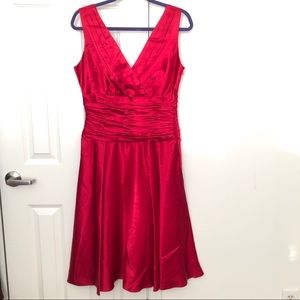 NWOT Satin Maggy Boutique Red Dress